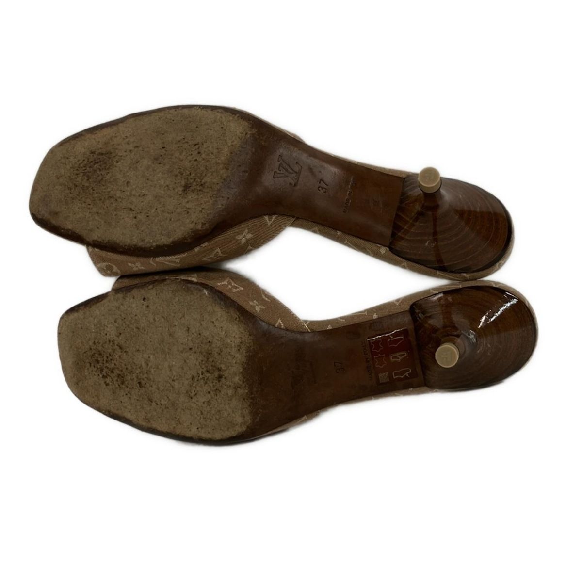 LOUIS VUITTON(ルイヴィトン) ミュール 37 レディース - ベージュ