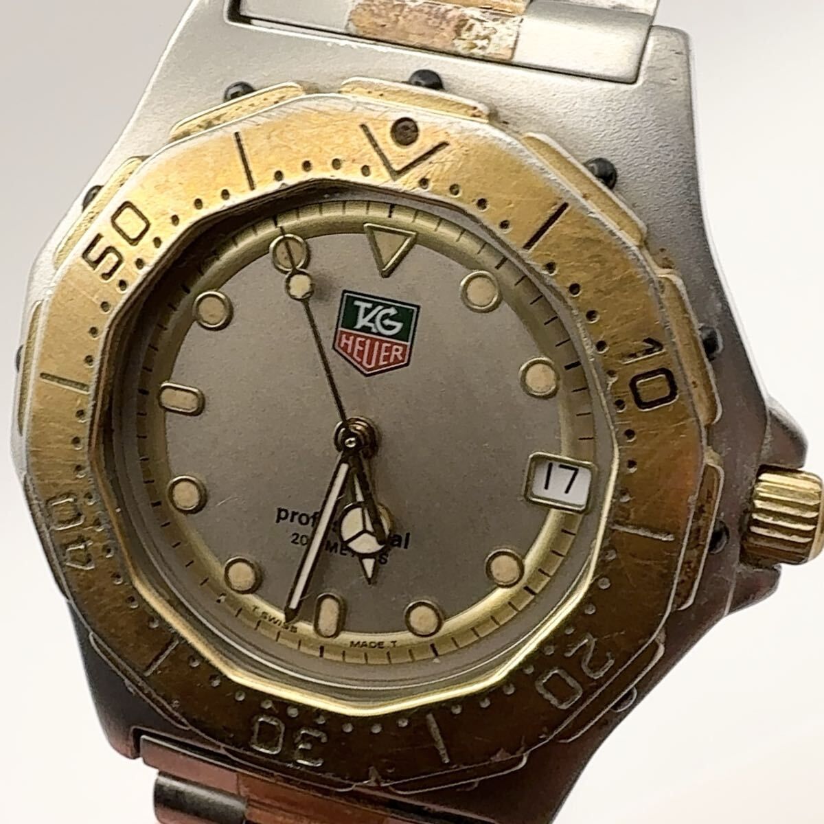 稼働 TAG HEUER 934.206 タグホイヤー ゴールドメンズ 3000