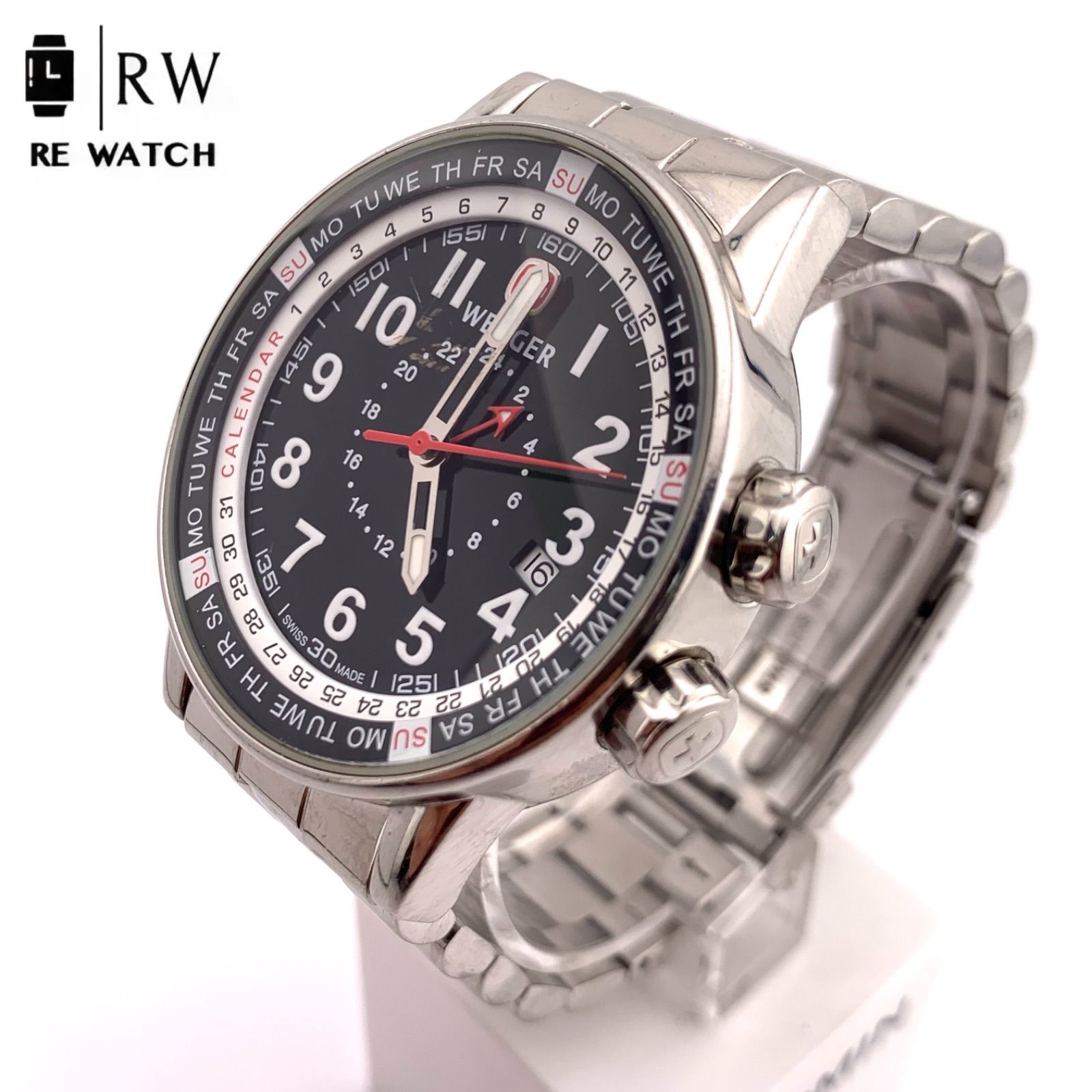 ジャンク】Wenger 7473X/T デュアルタイム 腕時計 100m - メルカリ