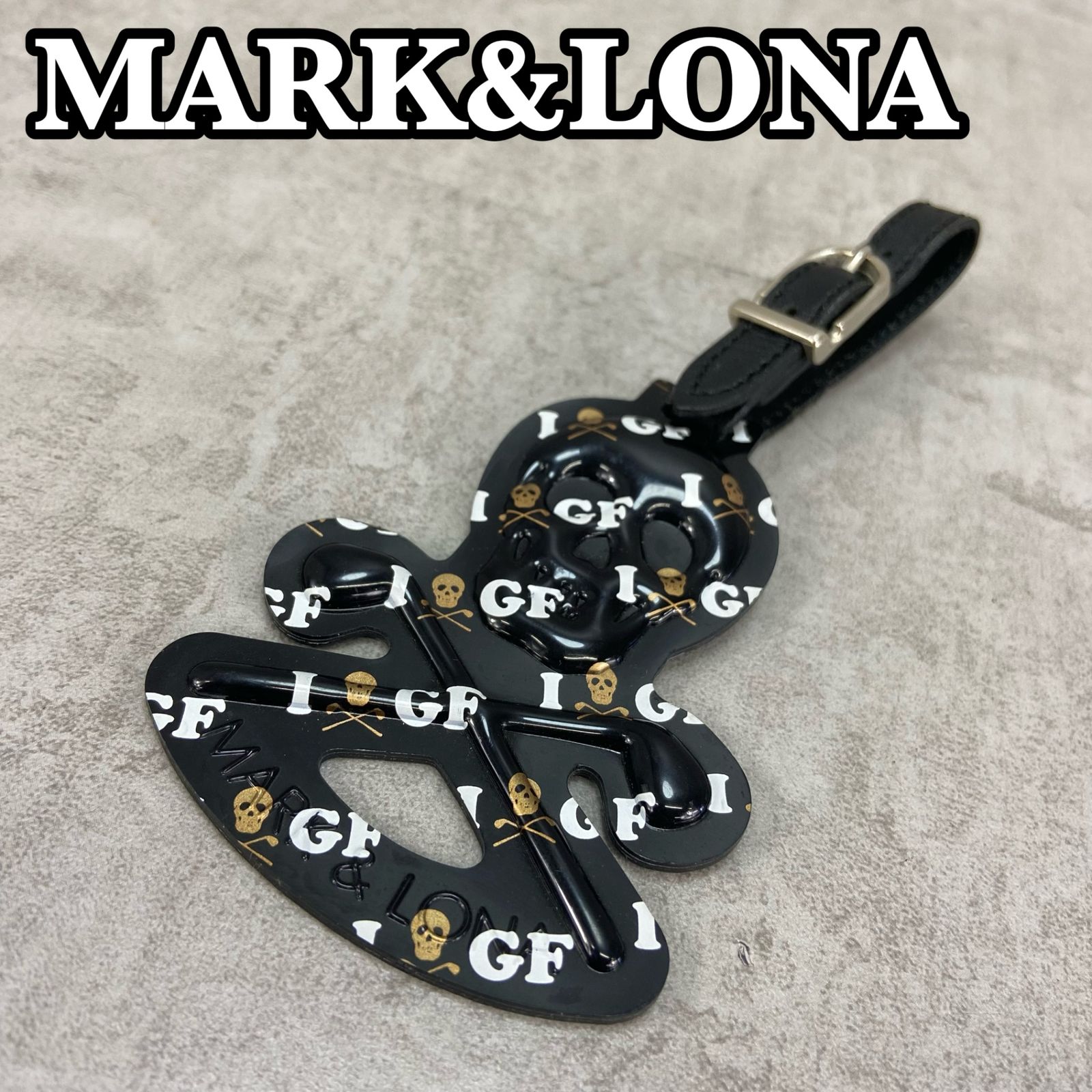 MARK＆LONA ネームプレート ドクロデザイン スカル ゴルフアクセサリ