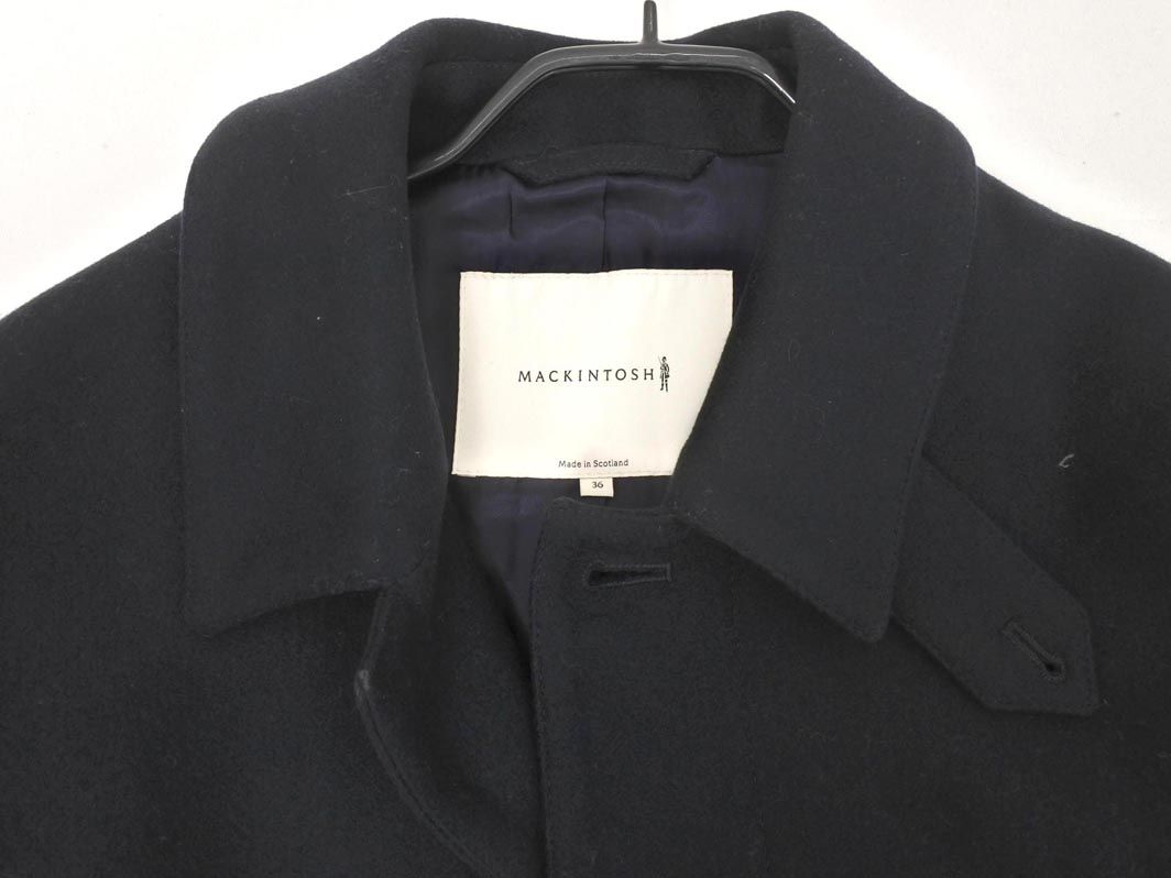 MACKINTOSH マッキントッシュ ウール100% ステンカラー コート size36