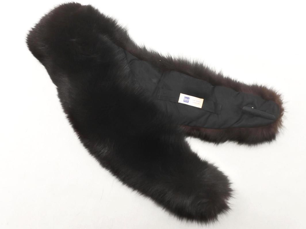 SAGA FOX サガフォックス リアルファー ティペット 黒 ◇□ レディース