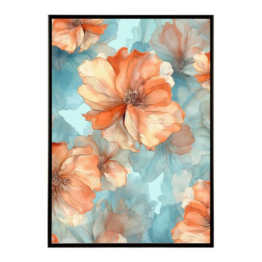 A1サイズ（約59x84cm）】【lm-poster-752】【フレーム付き】花柄