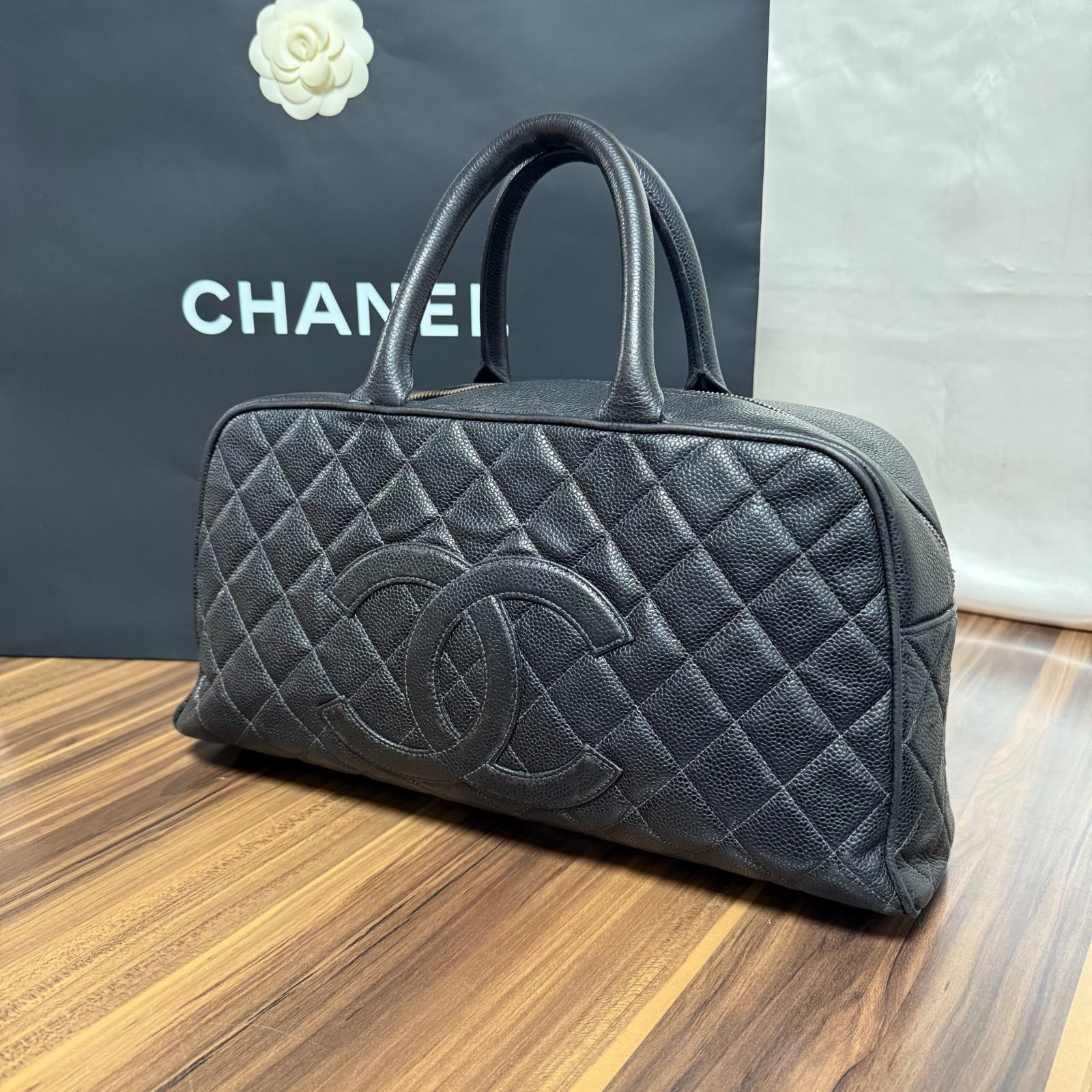 ⭐️美品⭐️CHANEL シャネル ボストン バッグ キャビアスキン