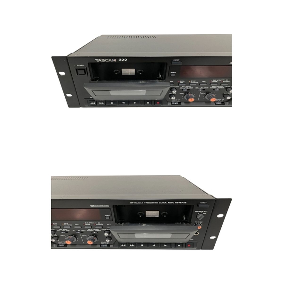 TASCAM タスカム 322 業務用 ダブル カセットデッキ 音響機材 中古
