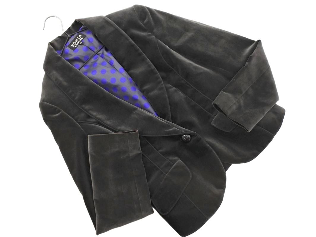 SONIA RYKIEL ソニアリキエル シルク混 テーラード ジャケット size38