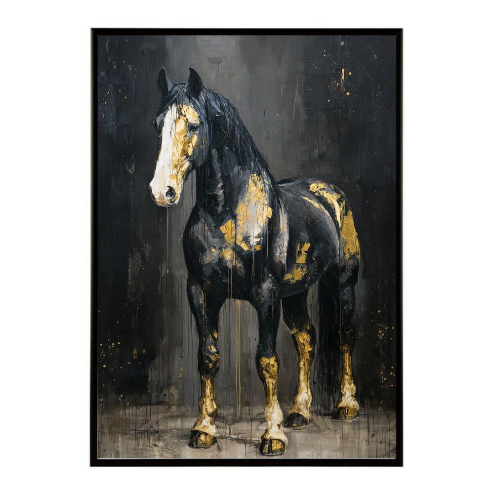 A1サイズ（約59x84cm）】【lm-poster-7540】【フレーム付き】馬 ホース