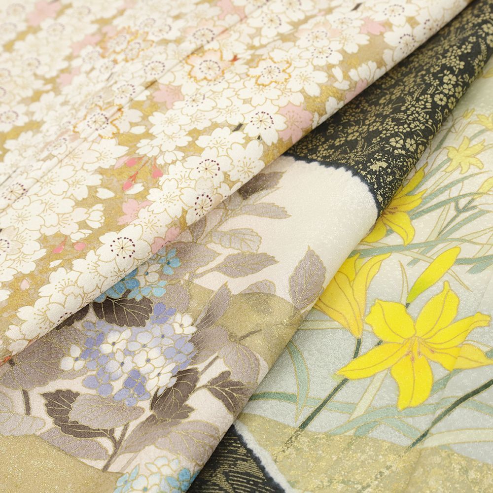 大喜百花訪問着 青柳謹製訪問着　トールサイズ花柄 茶色とベージュ裄丈68.5 楽天市場】平和屋本店□極上 十日町 名門青柳高級ブランド 大喜百花