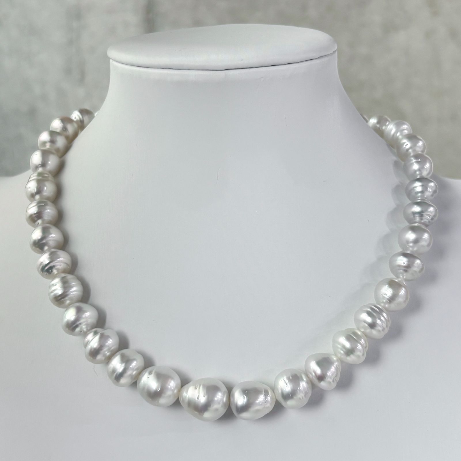 南洋白蝶真珠 テリ抜群 10-14mm バロックネックレス 大粒 - メルカリ