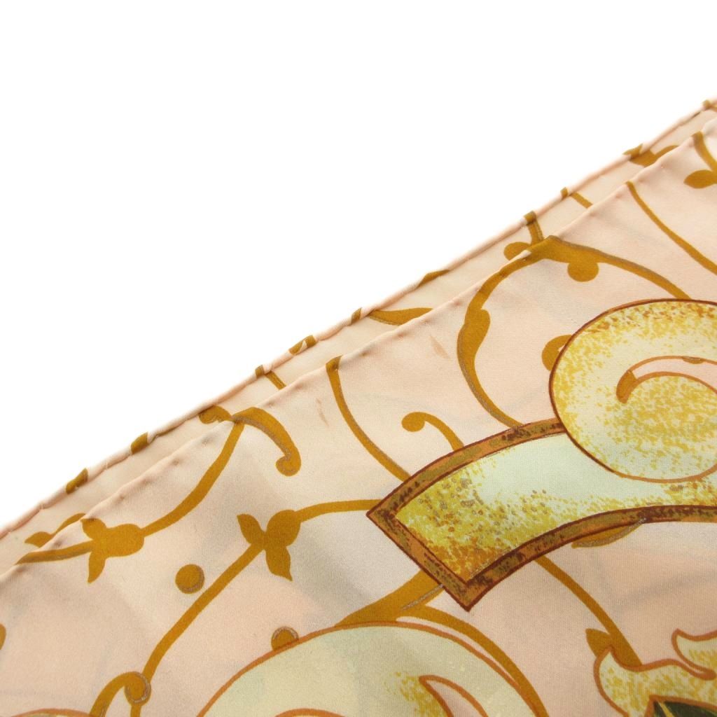 シャネル CHANEL スカーフ 大判 ココマーク ひまわり ブドウ ピンク