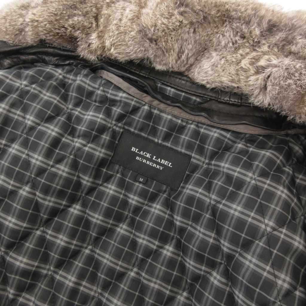 【美品】バーバリーブラックレーベル シングル ライダース ノバチェック 羊革 M バーバリーブラックレーベル 羊革 シングルライダースジャケット ノバ
