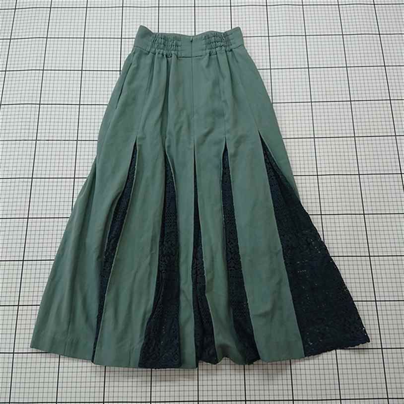 ◇ ⊇ ラグナムーン LAGUNAMOON レース切替フレアスカート Sサイズ