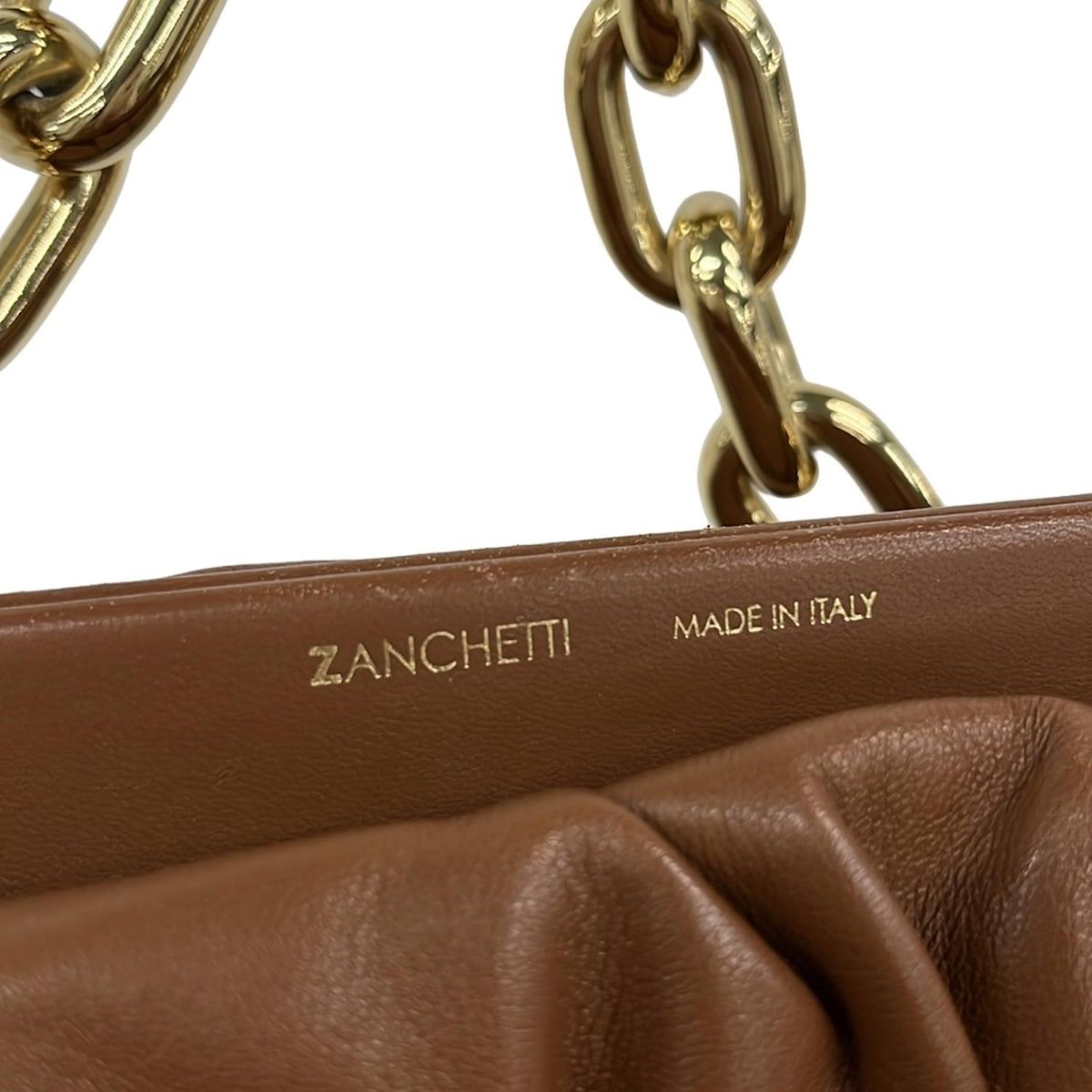 ZANCHETTI(ザンケッティ) ハンドバッグ - ダークブラウン×ブラウン