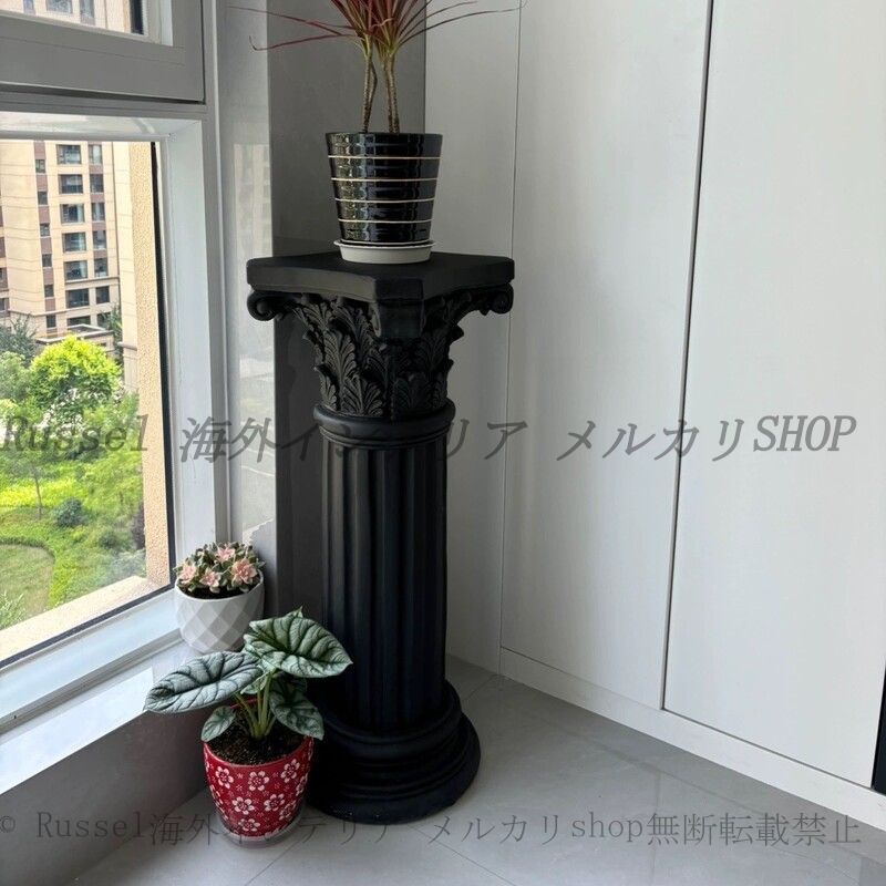 オブジェ 柱 古代 ローマ風 ヴィンテージ調 全長 125cm おしゃれ