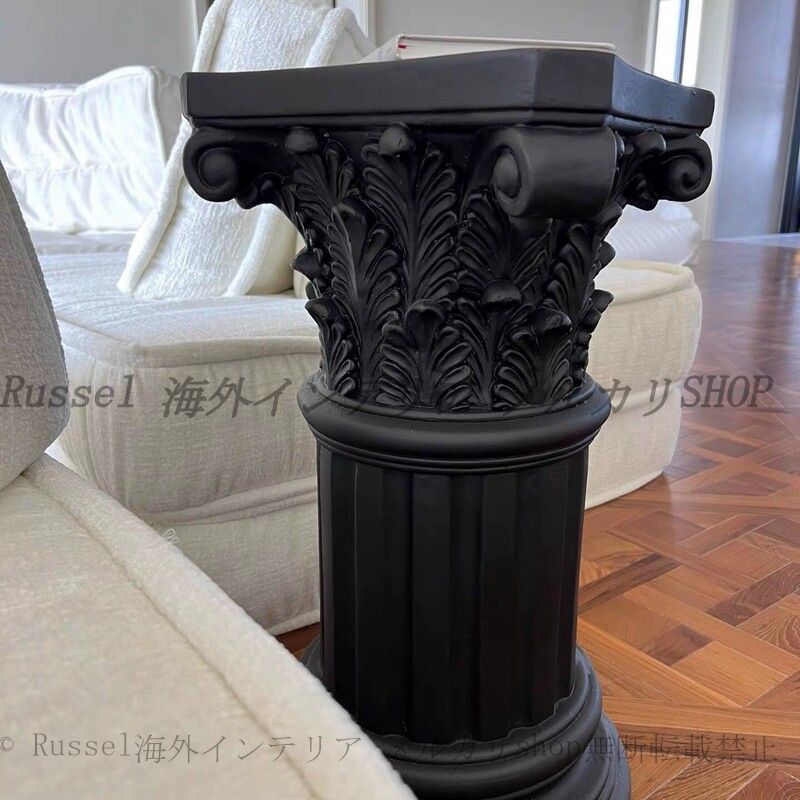 オブジェ 柱 古代 ローマ風 ヴィンテージ調 全長 125cm おしゃれ