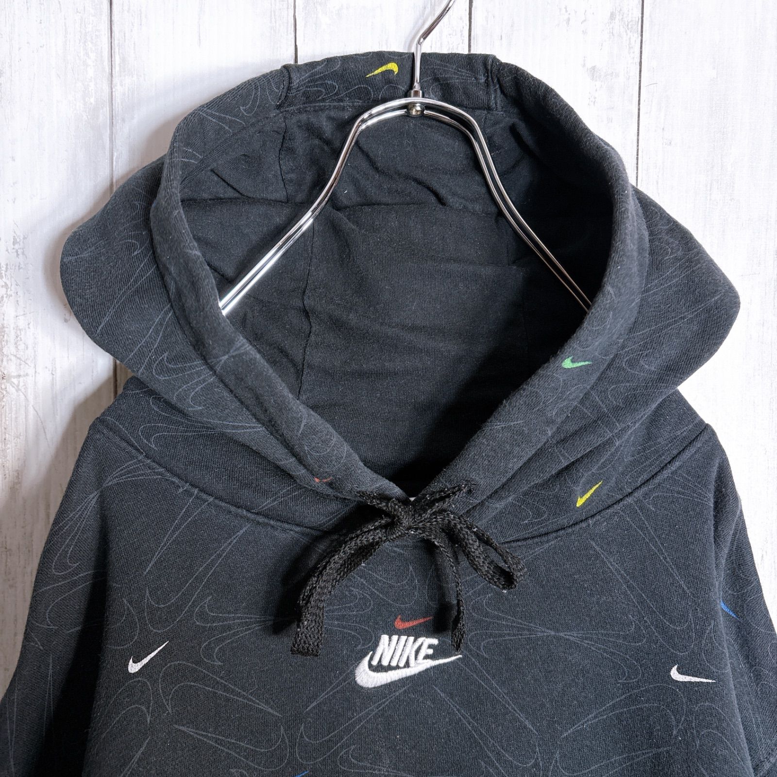 海外モデル】ナイキ NIKE 総柄 センターロゴ刺繍 パーカー #864 - メルカリ