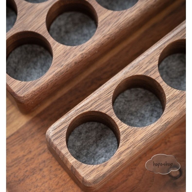 ウォールナット（胡桃材）製 アロマオイルスタンド 7孔/14孔スタンド