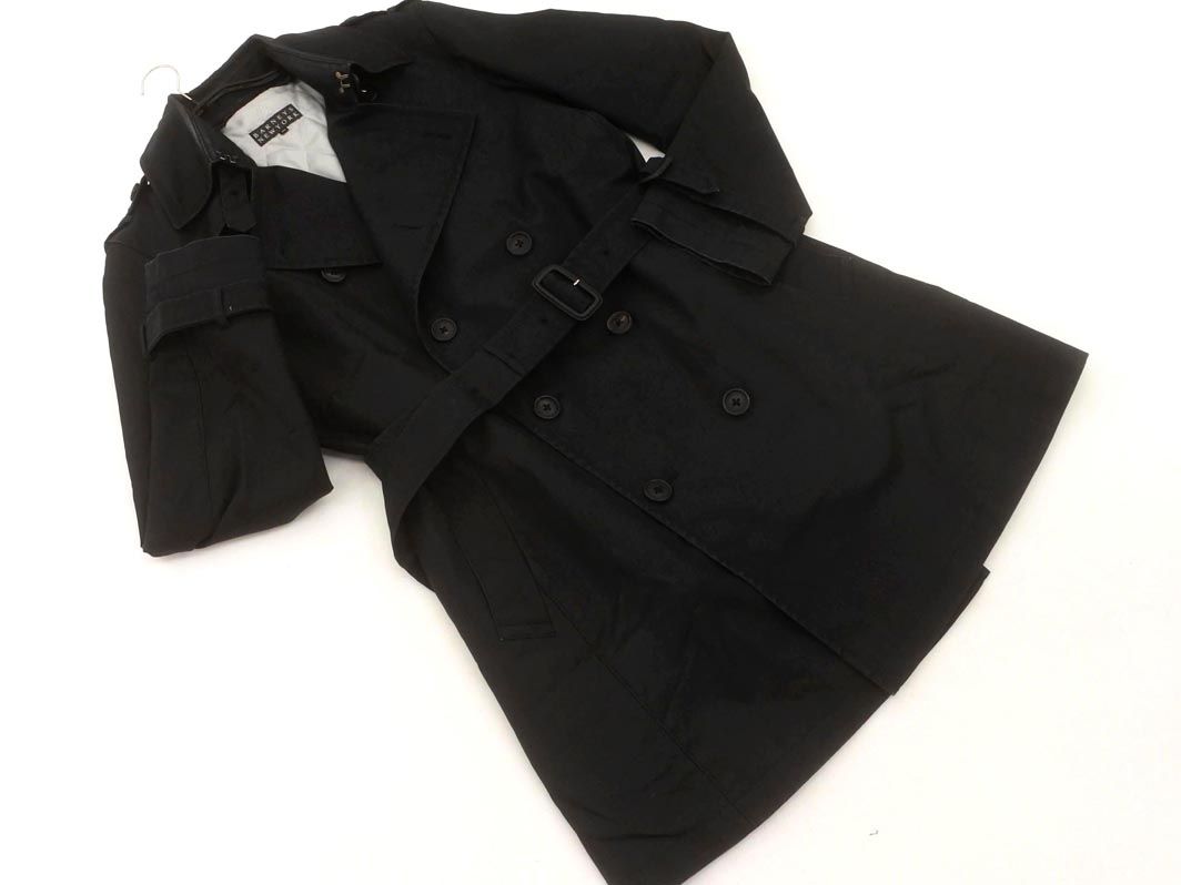 バーニーズニューヨーク　ダブルトレンチ　ライナー、ベルト付　ブラック　Lサイズ BARNEYS NEW YORK バーニーズ ニューヨーク ライナー付き トレンチ