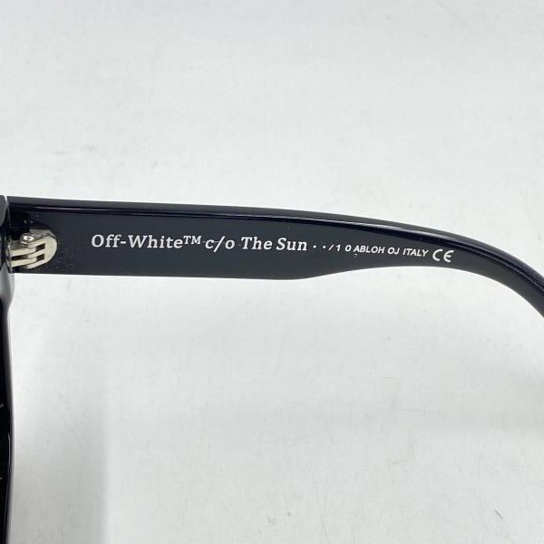 中古】OFF-WHITE OW40001 C/O THE SUN サングラス △緩みあり、汚れ