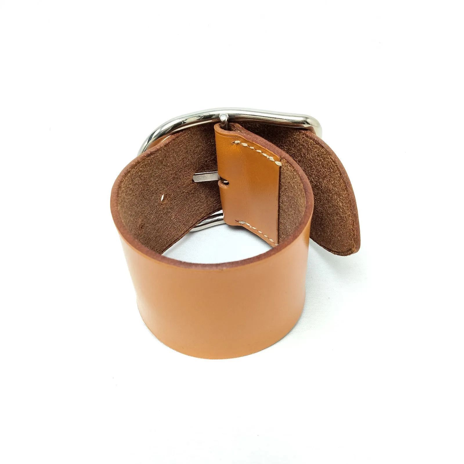 【美品】HERMES エルメス アピ GM レザー ブレスレット エルメス 美品 アピ GM レザー ワイド ブレスレット ヴィンテージ □E