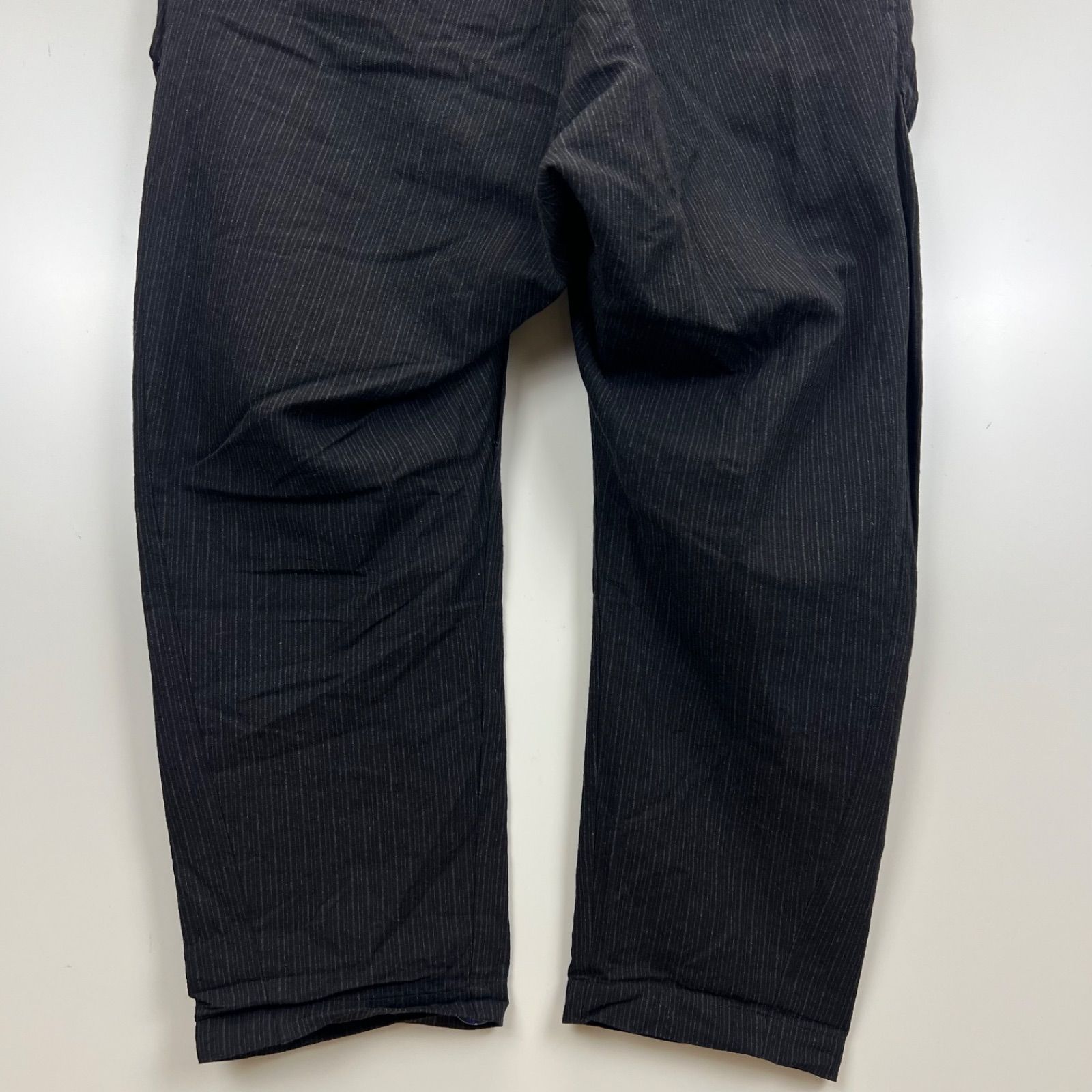 KAZUYUKI KUMAGAI ATTACHMENT stripes gaba sarouel pants 2 KP61-035