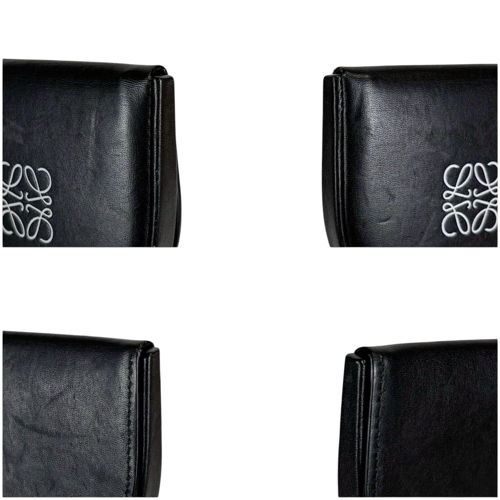 ロエベ LOEWE アナグラムロゴ コインケース 小銭入れ レザー ブラック