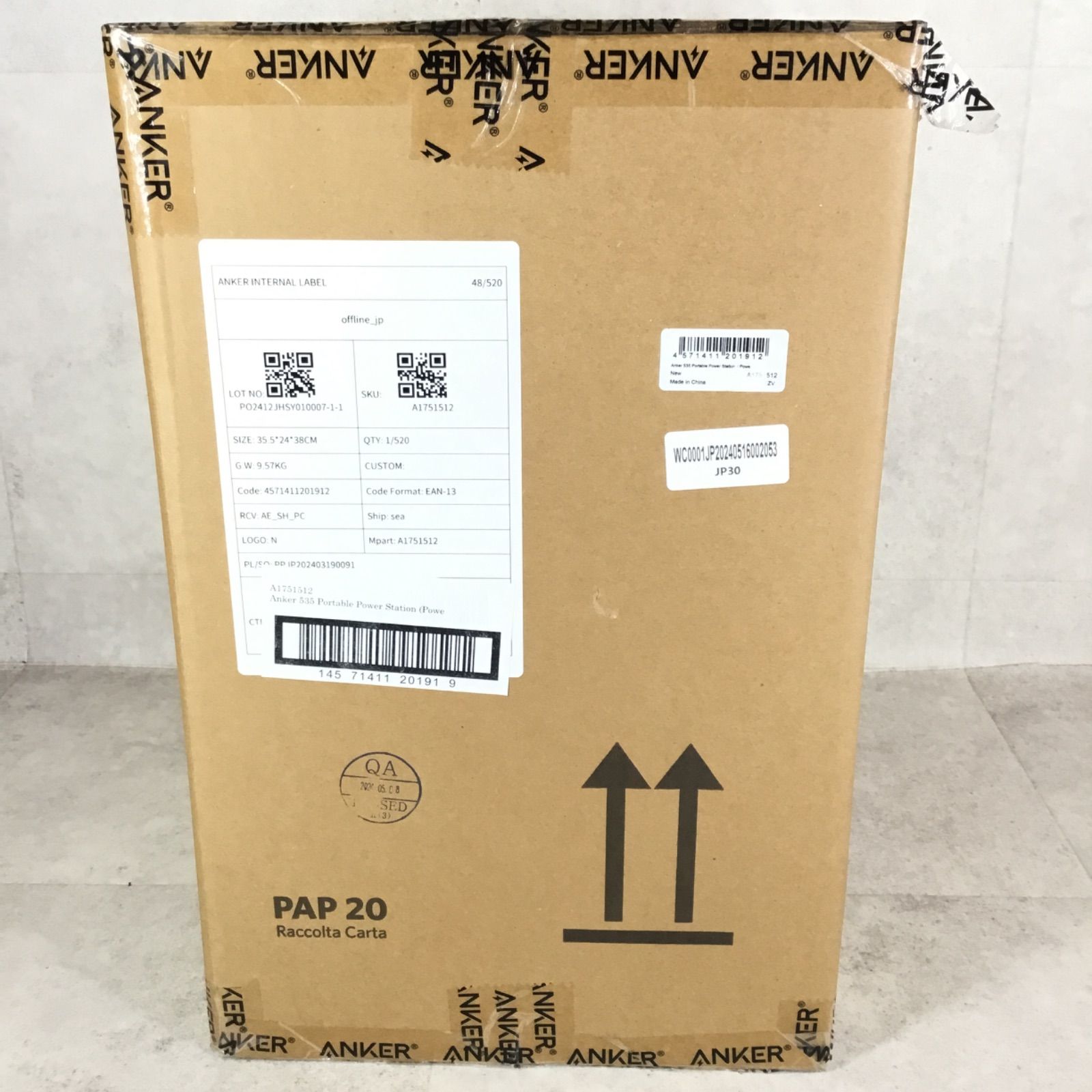 新品未開封】𝐀𝐧𝐤𝐞𝐫 ポータブル電源 定格500W 𝟓𝟑𝟓 Portable