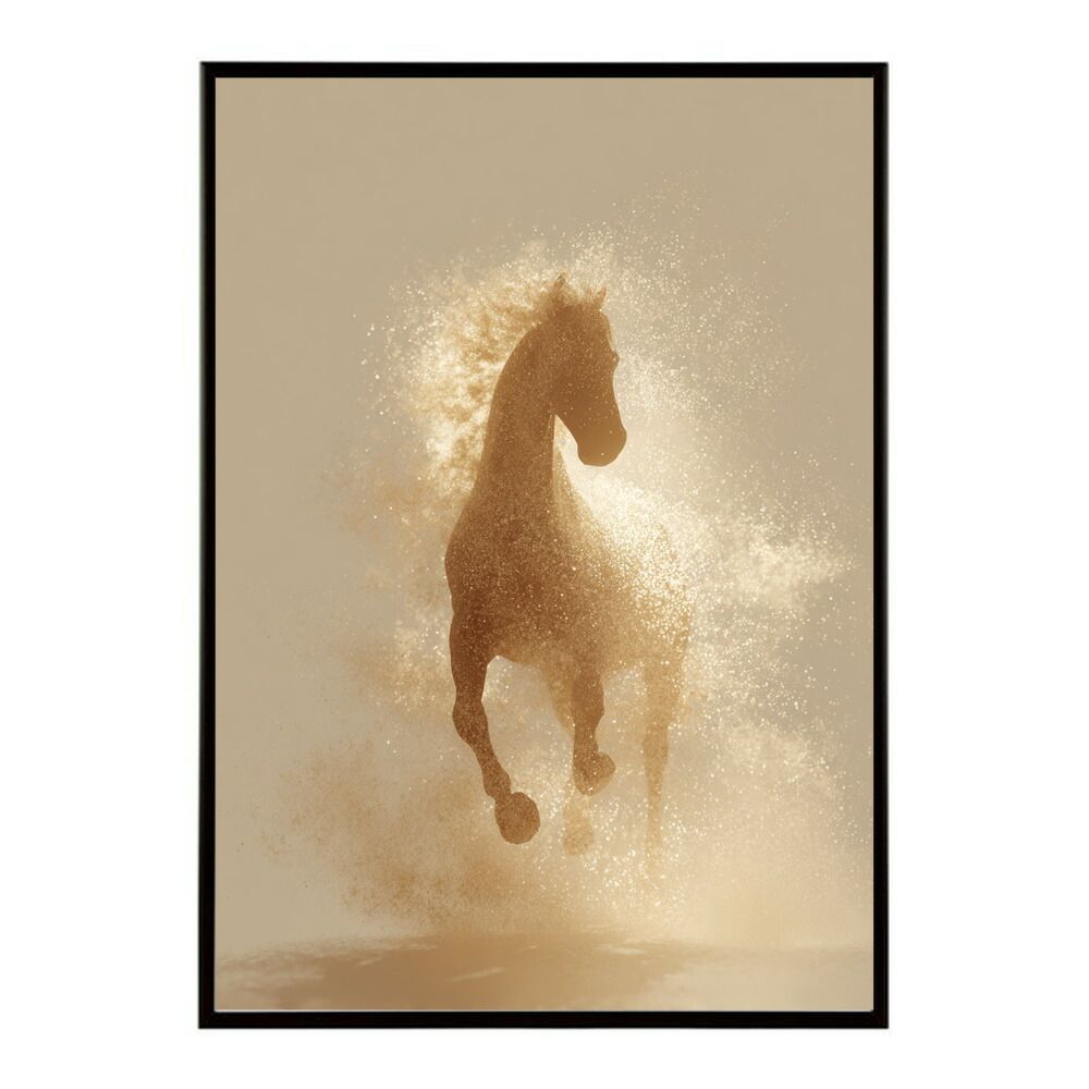 A1サイズ（約59x84cm）】【lm-poster-7730】【フレーム付き】馬 ホース