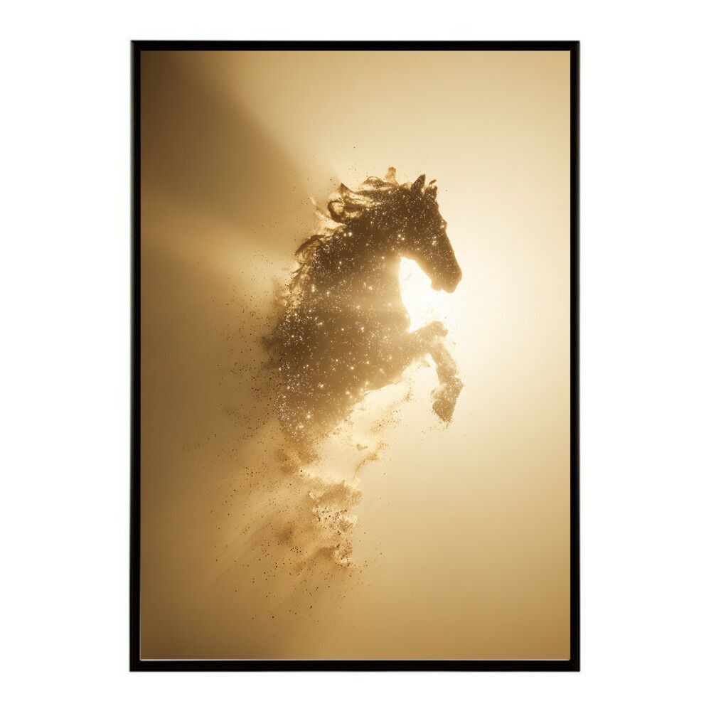 A1サイズ（約59x84cm）】【lm-poster-5770】【フレーム付き】ホース