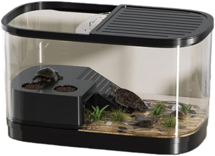 ヤドカリ飼育箱 小型高級ヴィラ カニ専用生態水槽 登り台 カメ飼育