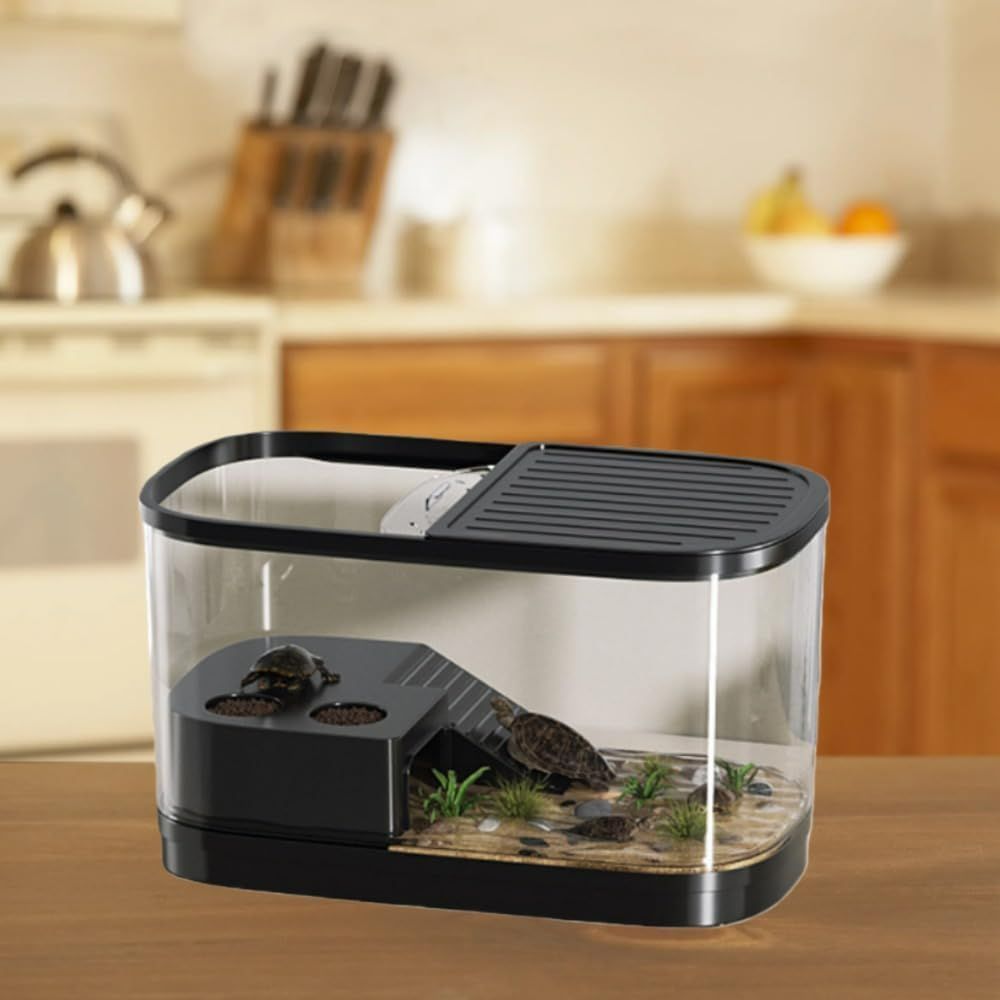ヤドカリ飼育箱 小型高級ヴィラ カニ専用生態水槽 登り台 カメ飼育