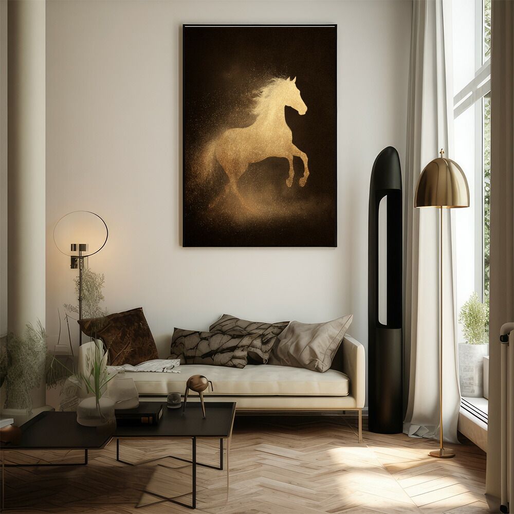 B1サイズ（約73x103cm）】【lm-poster-7798】【フレーム付き】馬