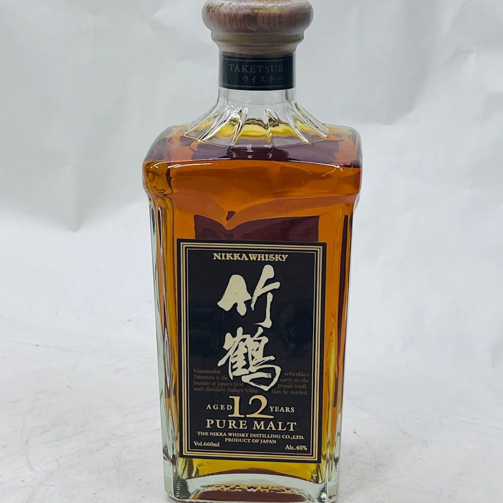 未成年の飲酒は法律で禁じられています】ニッカ 竹鶴 12年 角ボトル