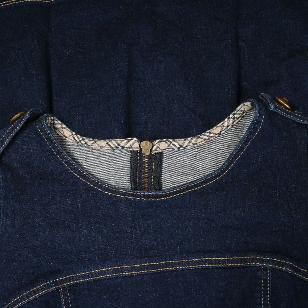 BURBERRY BLUE LABEL ストレッチ デニム ワンピース - メルカリ