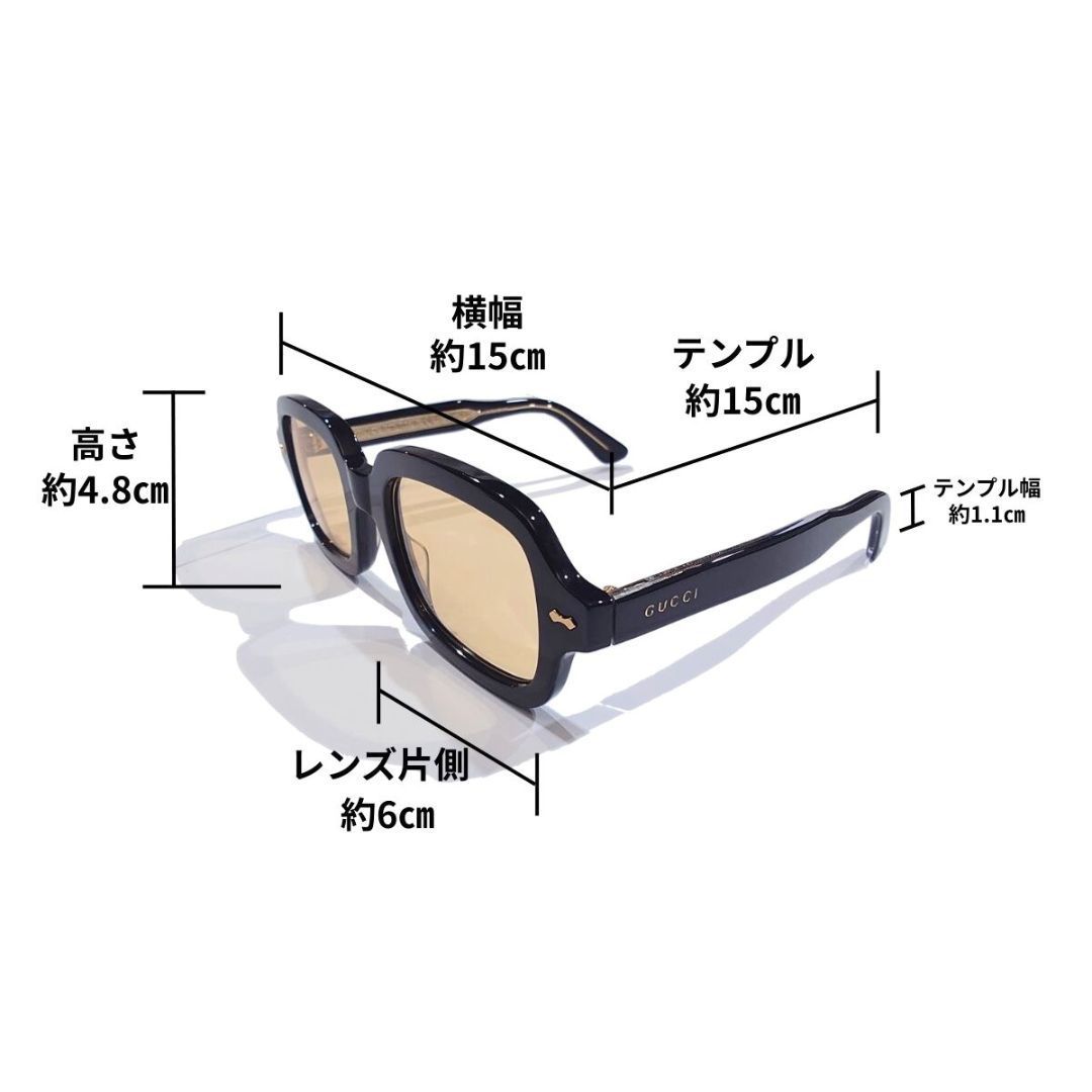GUCCI グッチ サングラス メガネ フレーム ウェリントン ブラック 黒
