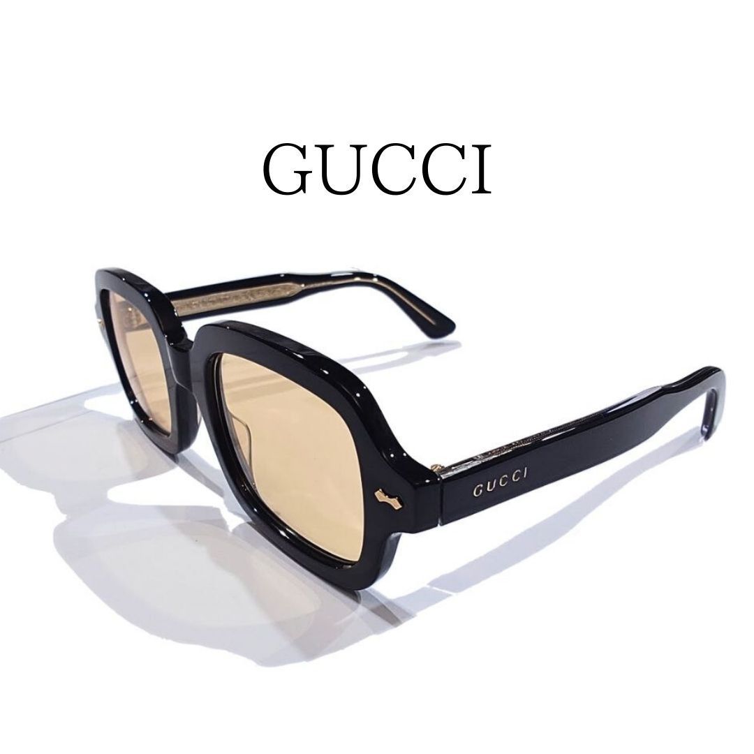 GUCCI グッチ サングラス メガネ フレーム ウェリントン ブラック 黒