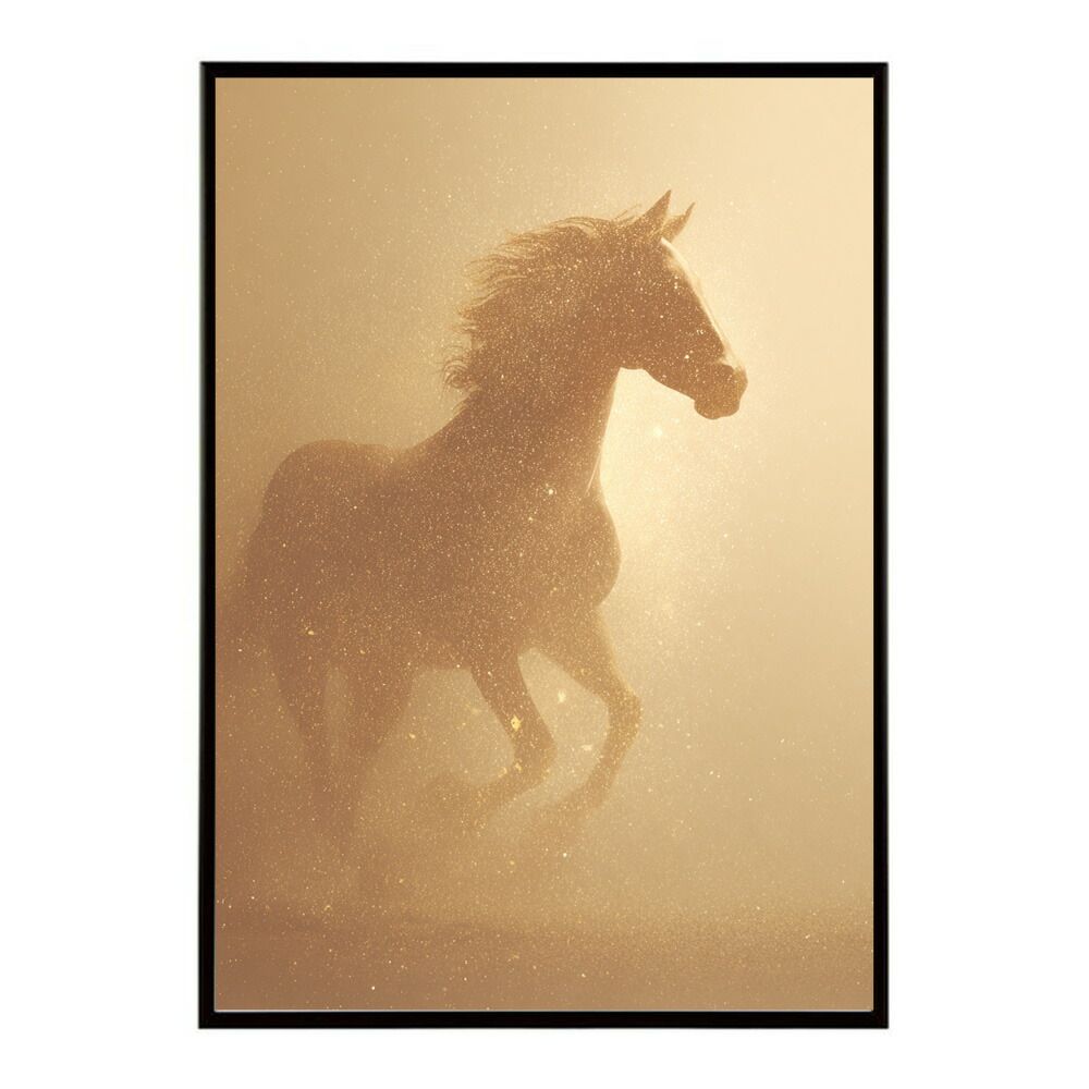 A1サイズ（約59x84cm）】【lm-poster-7823】【フレーム付き】馬 ホース