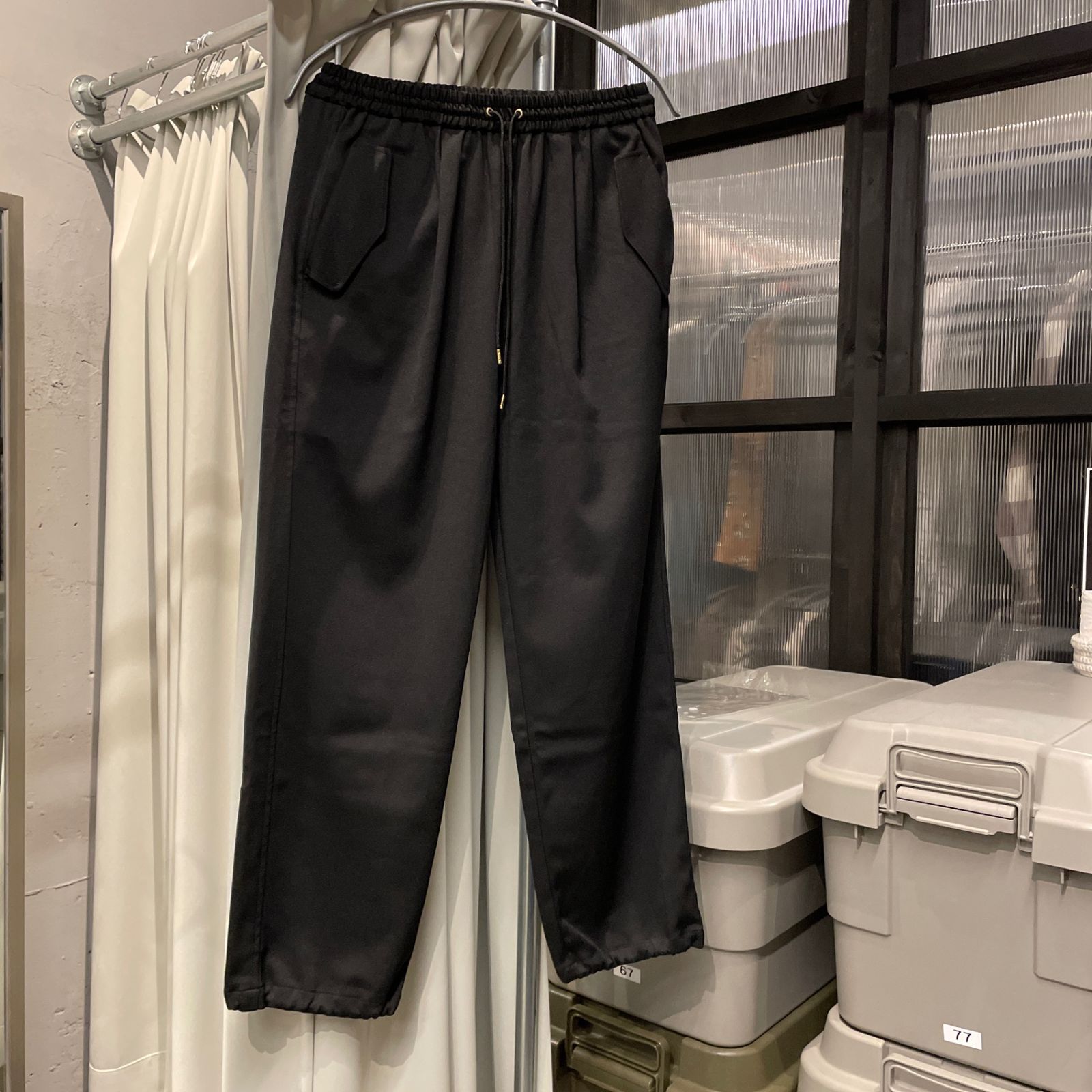 GREEN LABEL RELAXING グリーンレーベルリラクシング パンツ 黒 S 