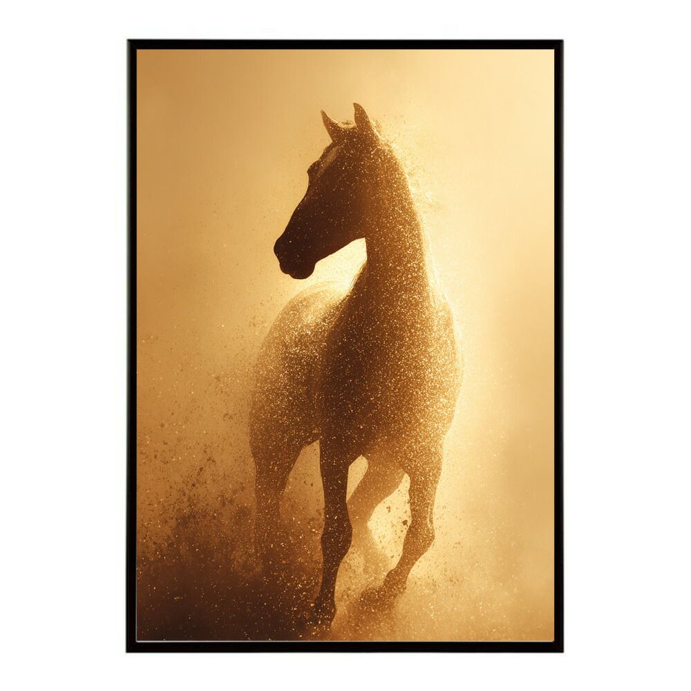 A1サイズ（約59x84cm）】【lm-poster-7834】【フレーム付き】馬 ホース