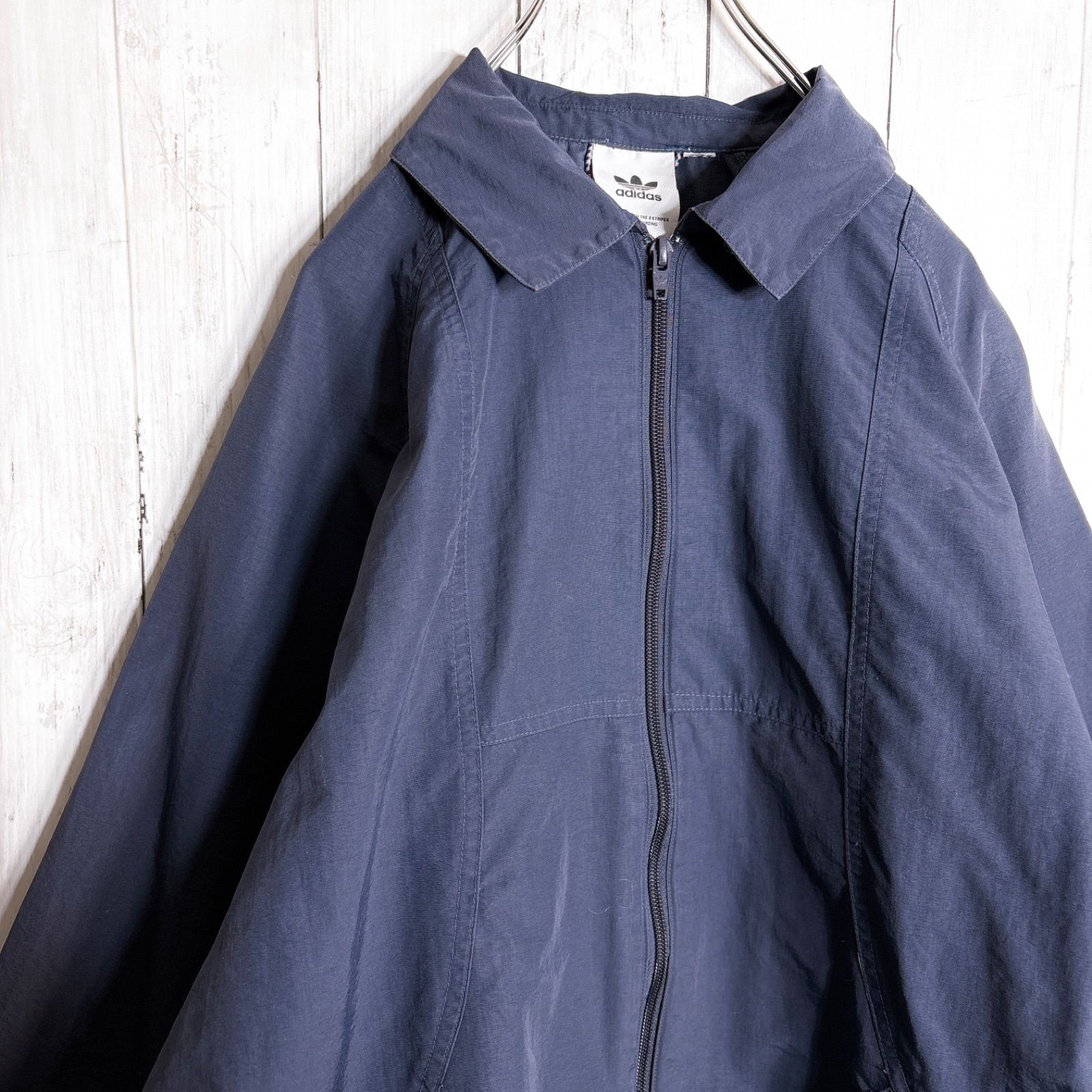国内正規品】adidas originals ネイビー ナイロンジャケット #450 