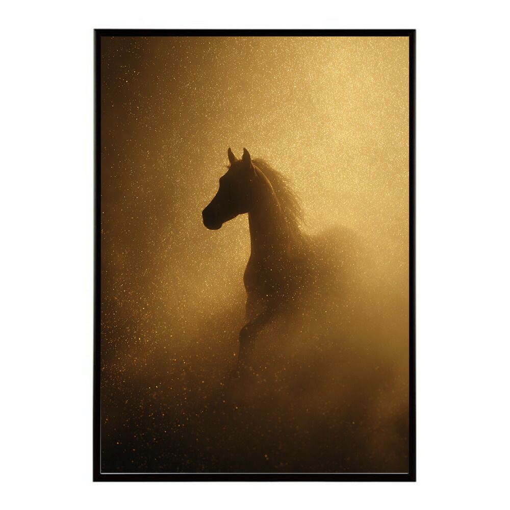A1サイズ（約59x84cm）】【lm-poster-7757】【フレーム付き】馬 ホース
