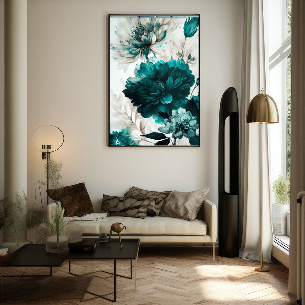 A1サイズ（約59x84cm）】【lm-poster-305】【フレーム付き】フラワー