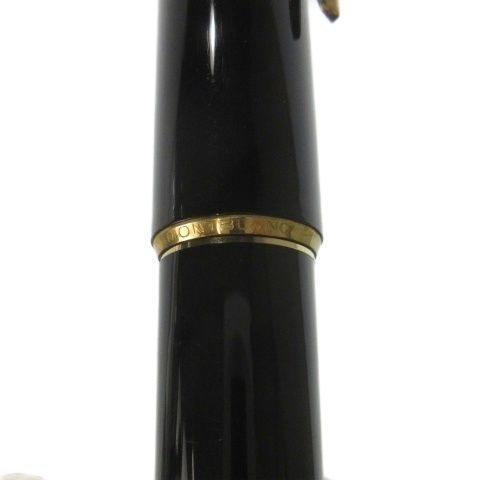 モンブラン MONT BLANC 万年筆 黒 ブラック ゴールドカラー 金色 /CK38