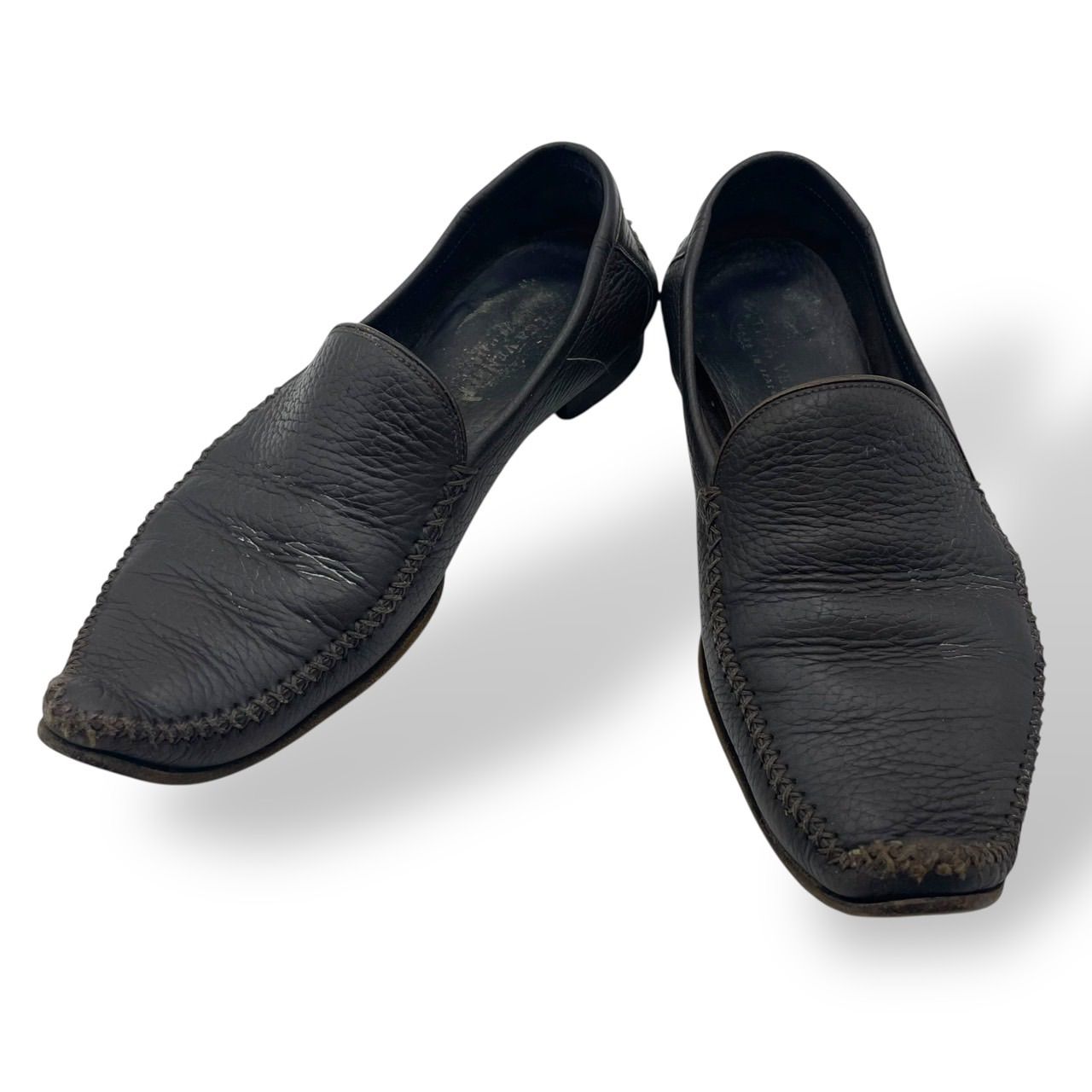 Bottega Veneta 編み込みフラットシューズ 37 良品 BOTTEGA VENETA ボッテガヴェネタ ローファー フラットシューズ