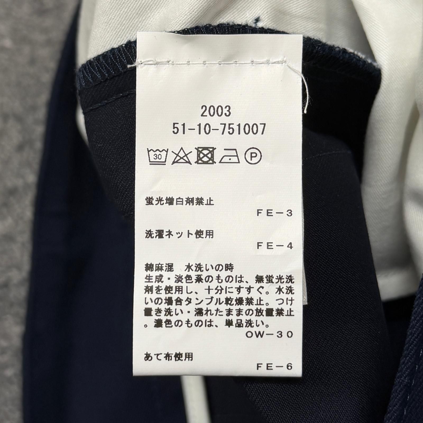 参考上代59400円 未使用 STUDIO NICHOLSON PEACHED COTTON TWILL