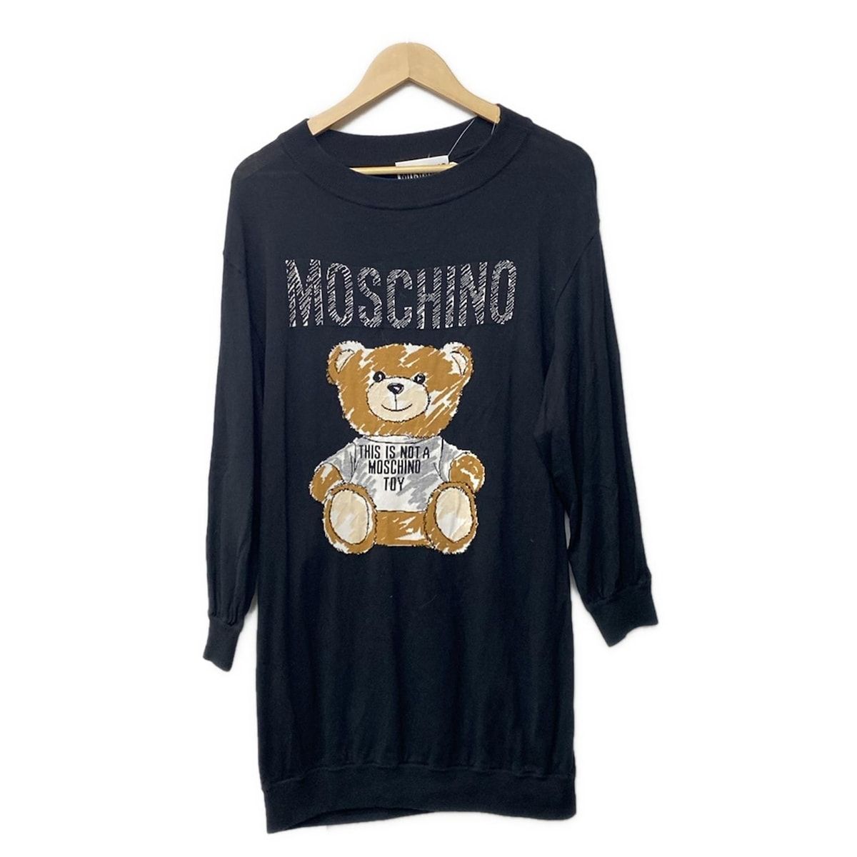 MOSCHINO(モスキーノ) ワンピース サイズ32 XS レディース美品 - 黒