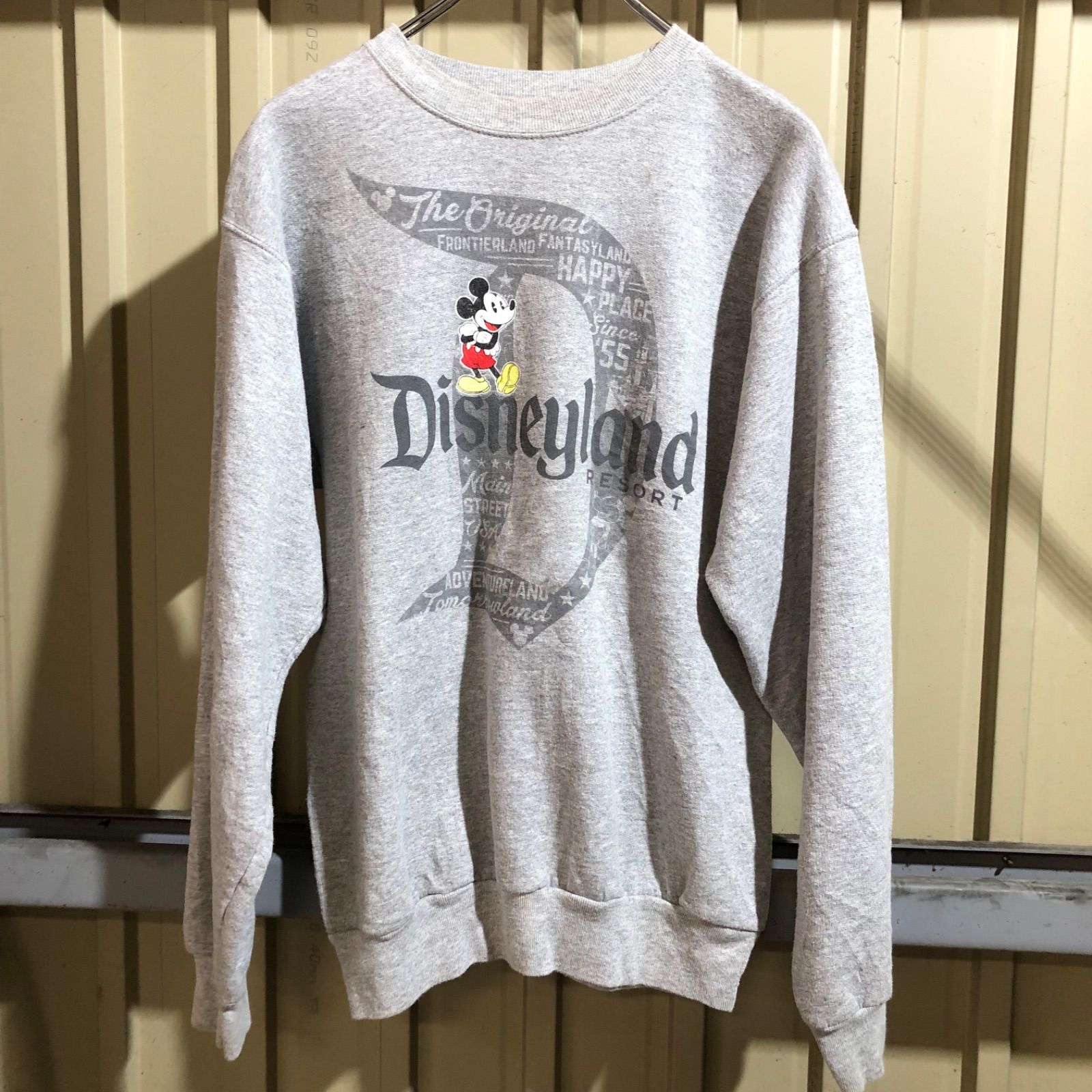 1290 Disney × Hanes Mickey Mouse トレーナー グレー S ディズニー 