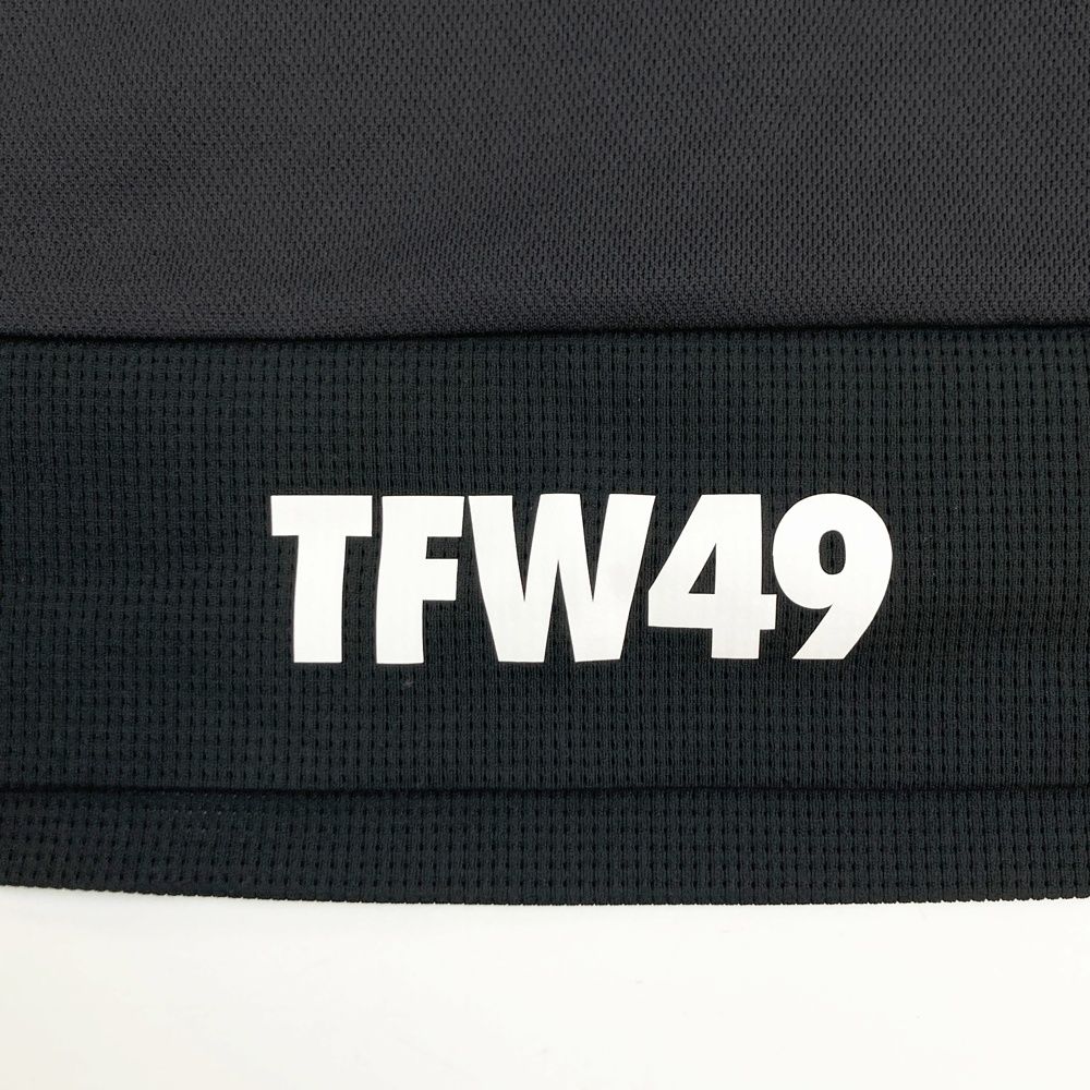 新品未使用　TFW49 半袖　ポロシャツ　ブラック　M サイズ：5 TFW49 ティーエフダブリューフォーティーナイン 半袖