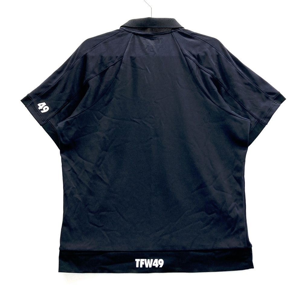 新品未使用　TFW49 半袖　ポロシャツ　ブラック　M サイズ：5 TFW49 ティーエフダブリューフォーティーナイン 半袖