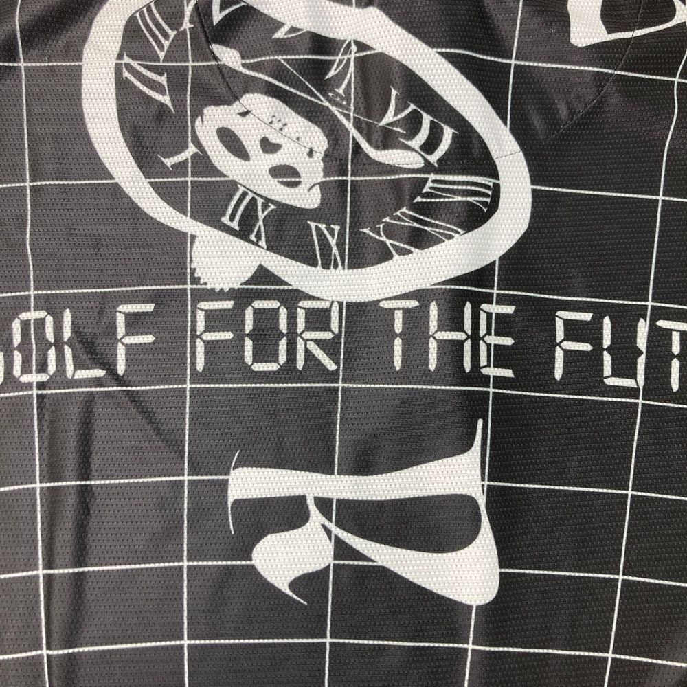 サイズ：46 MARK&LONA マークアンドロナ 半袖ポロシャツ 総柄 ブラック